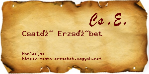 Csató Erzsébet névjegykártya