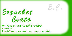 erzsebet csato business card