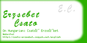 erzsebet csato business card